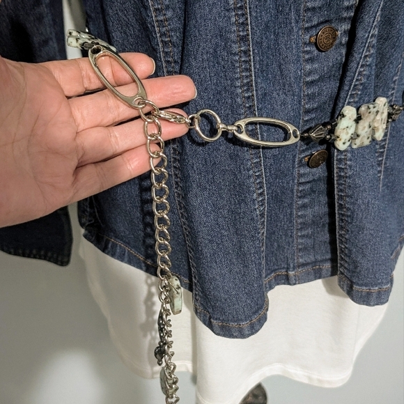 Multi Gemstone Beaded Ladies Belt - Picture 3 of 7